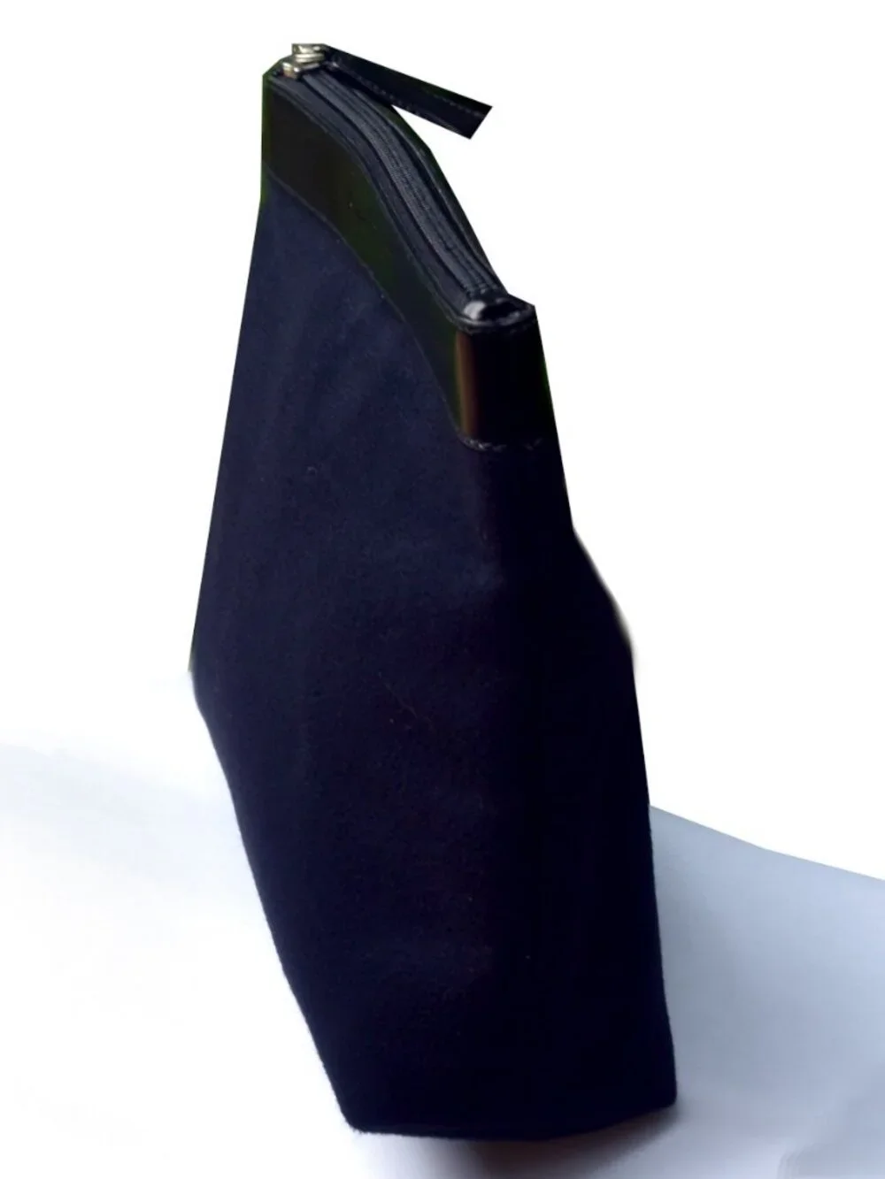 Salvatore Ferragamo Midnight Suede Look Cosmetic Travel Pouch Italy AU-22 9587